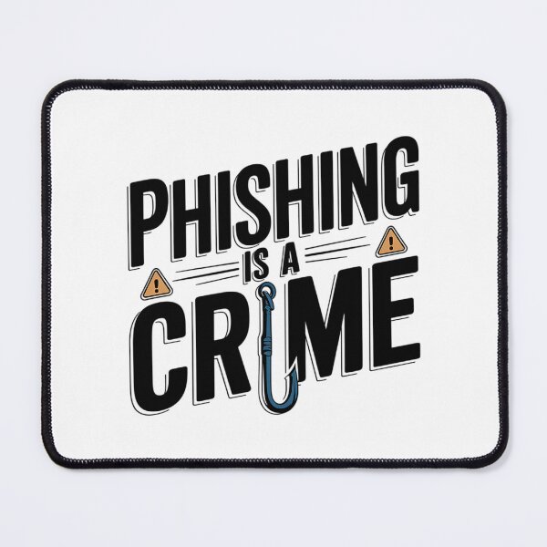Item preview, Phishing Is a Crime Art – Cybersecurity Awareness Design with Hook Graphic for Ethical Hackers & IT Pros designed and sold by pixelpopplanet.
