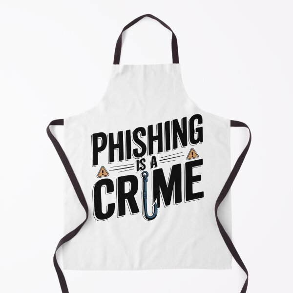 Item preview, Phishing Is a Crime Art – Cybersecurity Awareness Design with Hook Graphic for Ethical Hackers & IT Pros designed and sold by pixelpopplanet.