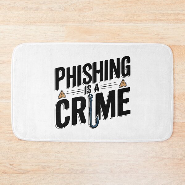 Item preview, Phishing Is a Crime Art – Cybersecurity Awareness Design with Hook Graphic for Ethical Hackers & IT Pros designed and sold by pixelpopplanet.