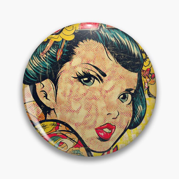 Artikelvorschau, Pop-Art-Pagodenprinzessin entworfen und verkauft von Retro Type.
