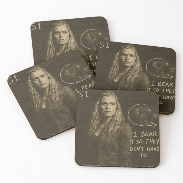 Artikelvorschau, Clarke Griffin Zitat Poster – Ich ertrage es, damit sie es nicht müssen entworfen und verkauft von The100Society.