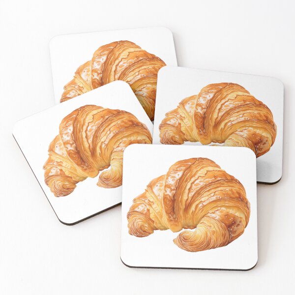 Item preview, Watercolor Butter Croissant designed and sold by Violet Peonies.