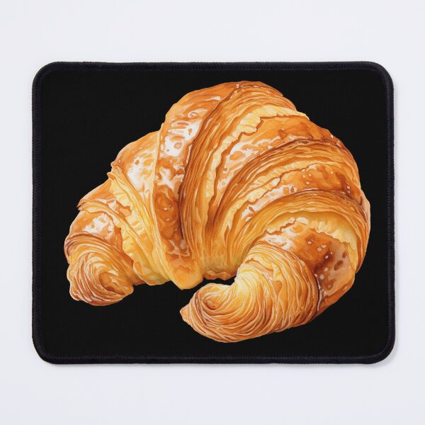Item preview, Watercolor Butter Croissant designed and sold by Violet Peonies.