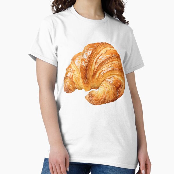 Aperçu de l'œuvre Croissant au beurre à l'aquarelle créée et vendue par Violet Peonies.
