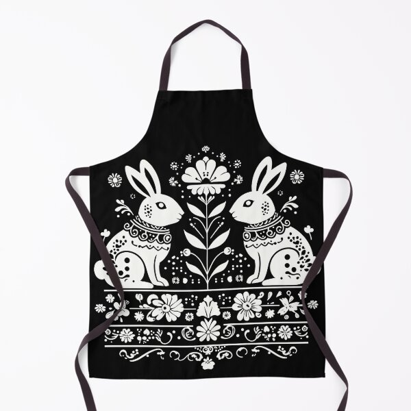 Item preview, Folk Art Easter Bunny T-Shirt Scandinavian Style Spring Rabbits & Floral Pattern designed and sold by Hype & Hue.