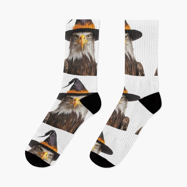 Item preview, Eagle Wearing Halloween Witch Hat designed and sold by LazyOwlStore.