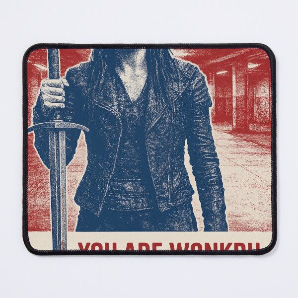 Item preview, Octavia Blake Wonkru Quote Poster Red Blue Style designed and sold by The100Society.
