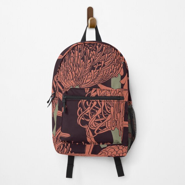 Item preview, Trendy retro line Protea, Leucospermum flowers and botanical garden seamless pattern. designed and sold by MatyKotiv.