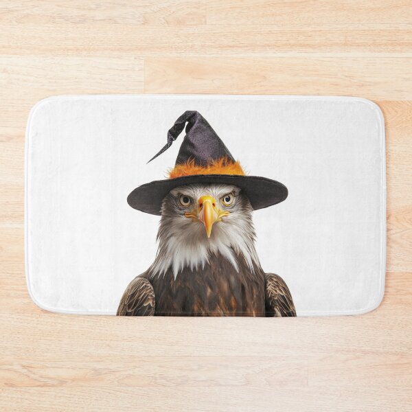 Item preview, Eagle Wearing Halloween Witch Hat designed and sold by LazyOwlStore.