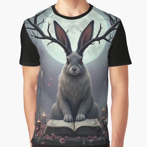 Item preview, Jackalope with Original Text designed and sold by HabitableMoons.