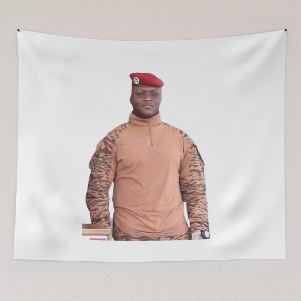 Item preview, Ibrahim Traore, Burkina Faso President designed and sold by ArtistrySky.