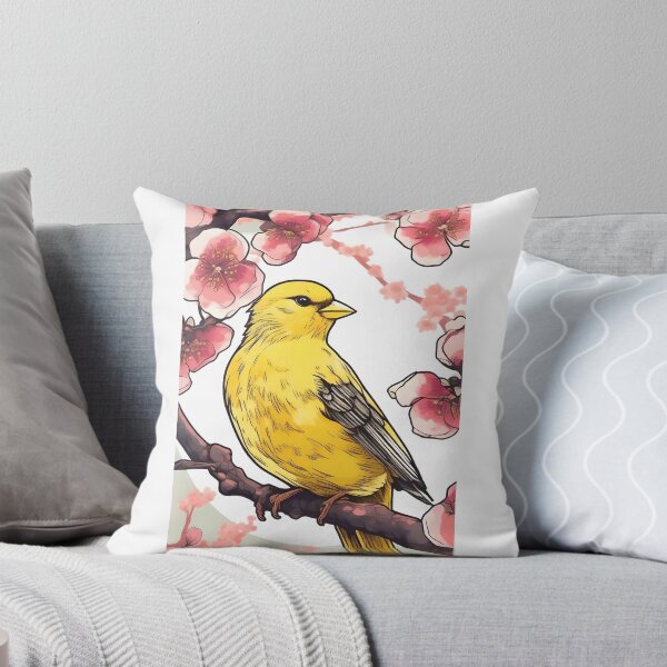 Item preview, Canary on a Blossoming Branch designed and sold by Jasna Dragun.