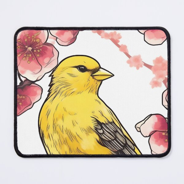 Item preview, Canary on a Blossoming Branch designed and sold by Jasna Dragun.