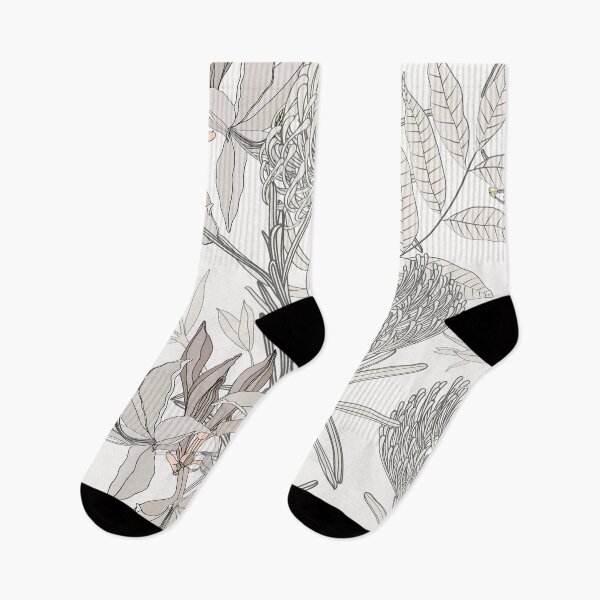 Item preview, Decorative wallpaper with line tropical protea flowers and palm monstera leaves. designed and sold by MatyKotiv.