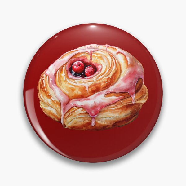 Item preview, Watercolor Berry Danish designed and sold by Violet Peonies.