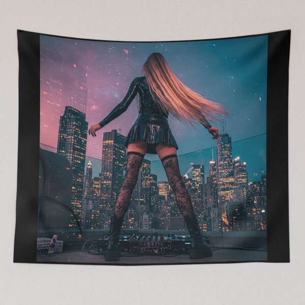 Item preview, Cyberpunk Queen of the Skyline designed and sold by e-not-shop.