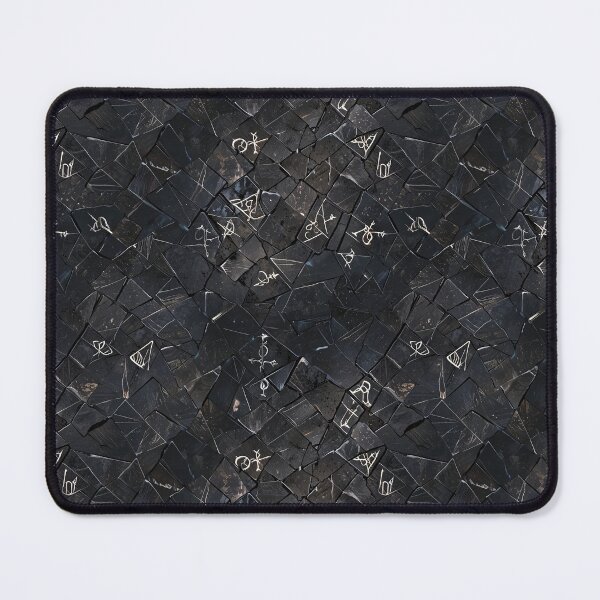 Item preview, Black basalt tiles, ancient characters designed and sold by CoolPixels.