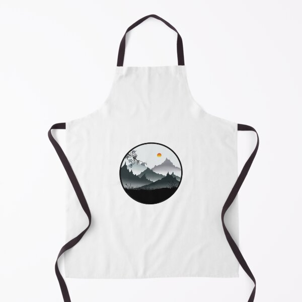 Item preview, Japanese Serenity – Mountains and Rising Sun designed and sold by LenaSilver.