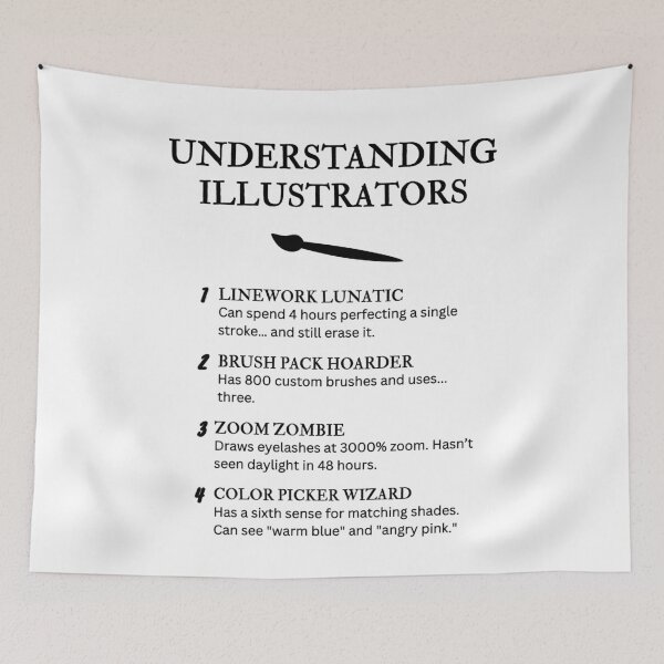 Item preview, Funny Illustrator Definitions – Digital Artist Humor Design designed and sold by PsyFlow35.