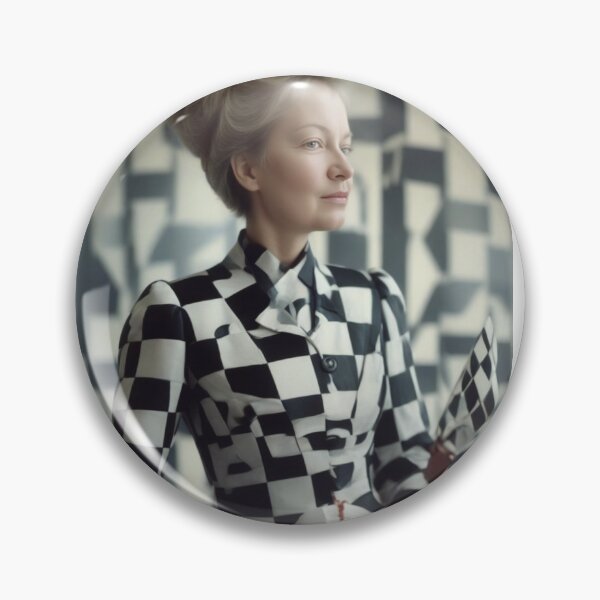 Item preview, Charlie Black and White Check designed and sold by Grey.Matter Studio.
