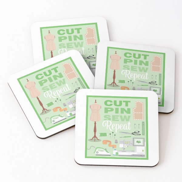 Item preview, Cut pin sew repeat - LIME designed and sold by StellarFX.