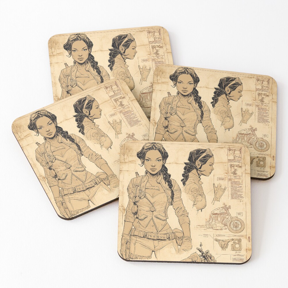 Item preview, Coasters (Set of 4) designed and sold by SteadyRolling.