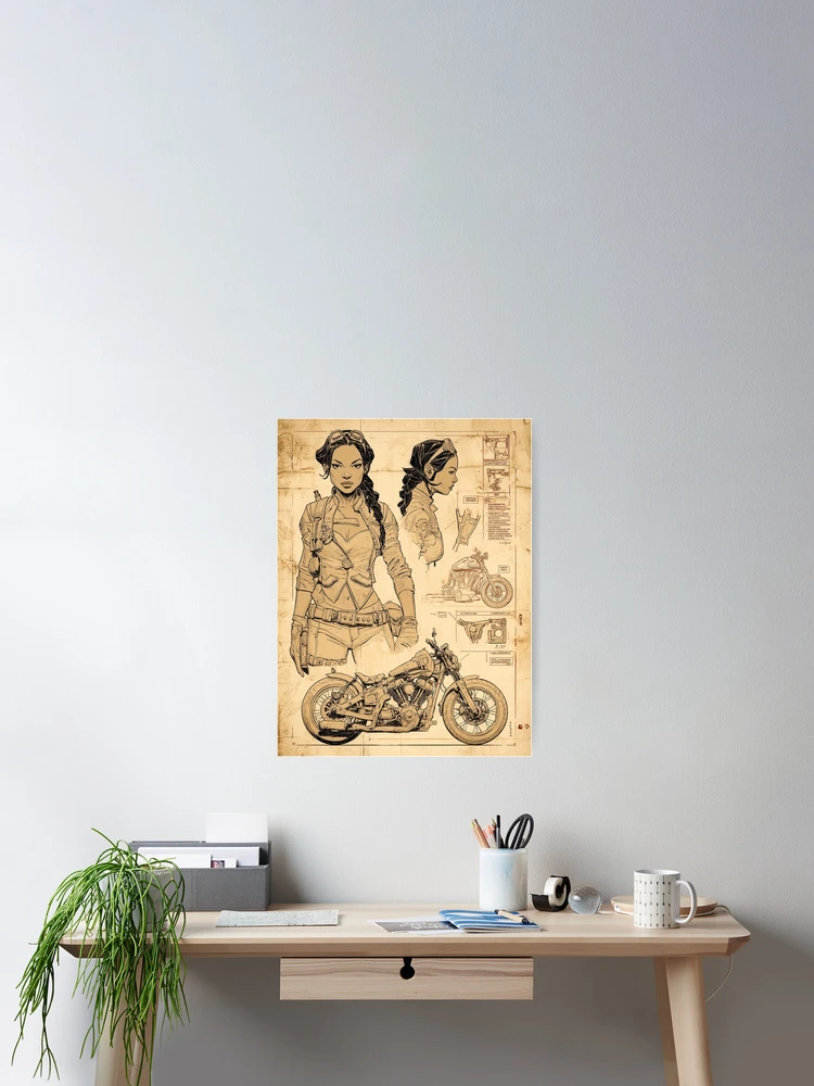 Thumbnail 2 of 3, Poster, Engineered for the Ride - Ride by Design designed and sold by SteadyRolling.
