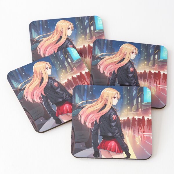 Item preview, Anime girl in the urban night designed and sold by e-not-shop.