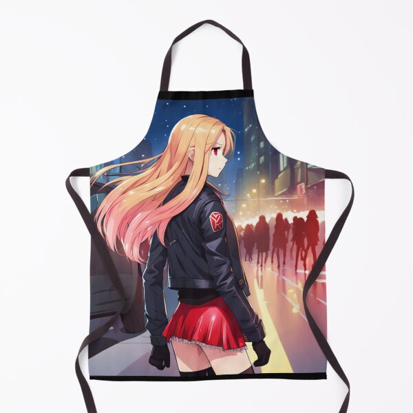 Item preview, Anime girl in the urban night designed and sold by e-not-shop.