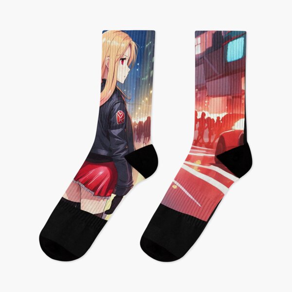 Item preview, Anime girl in the urban night designed and sold by e-not-shop.