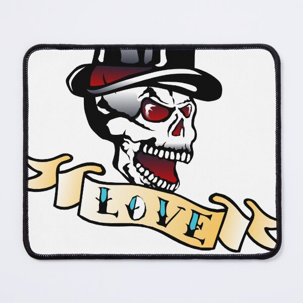 Item preview, skull hat love banner designed and sold by Achille3777.