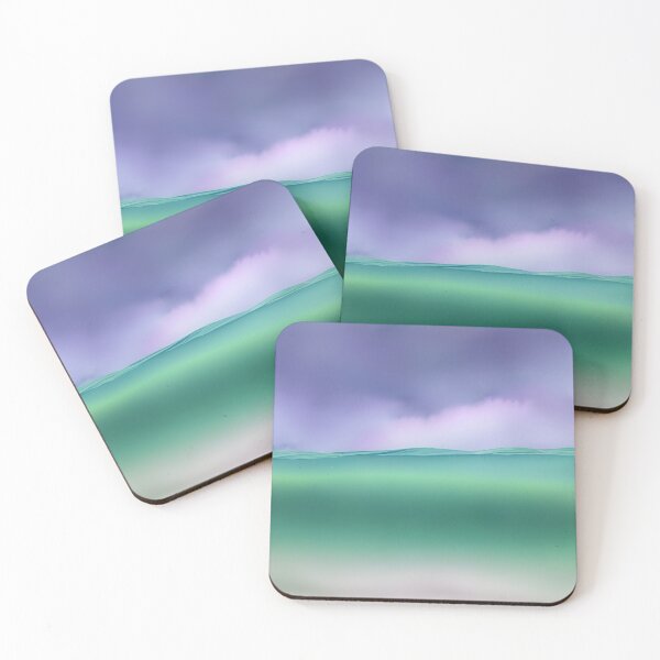 Item preview, Purple Serenity: A Calm Teal Ocean and Purple Sky - Pretty Unique and Original Art Image designed and sold by Bridie  OBrien.
