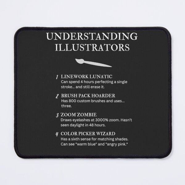 Item preview, Funny Illustrator Definitions – Digital Artist Humor Design - Black designed and sold by PsyFlow35.