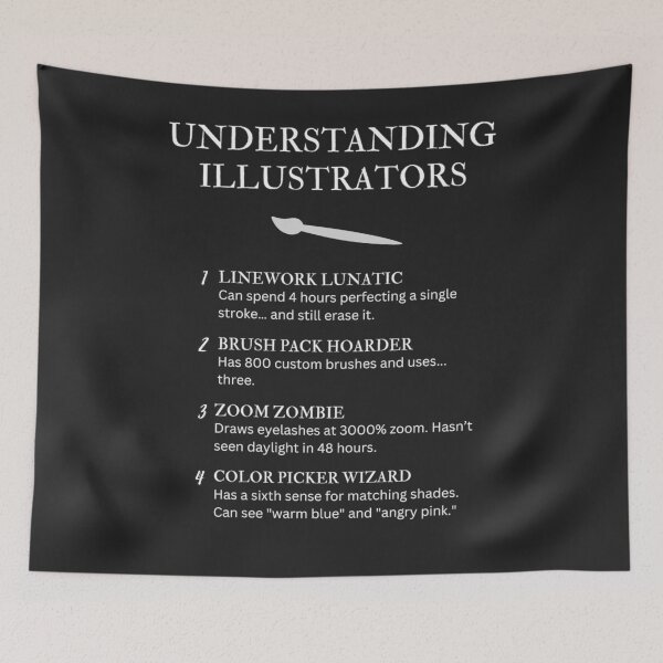 Item preview, Funny Illustrator Definitions – Digital Artist Humor Design - Black designed and sold by PsyFlow35.