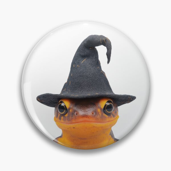 Item preview, Eastern Newt Wearing Halloween Witch Hat designed and sold by LazyOwlStore.
