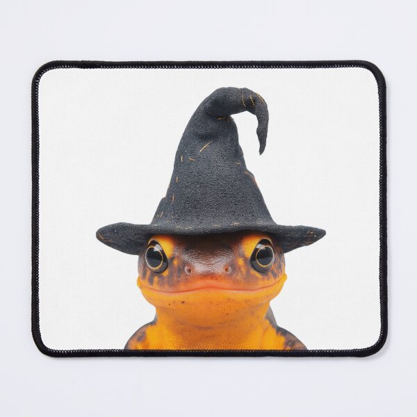 Item preview, Eastern Newt Wearing Halloween Witch Hat designed and sold by LazyOwlStore.