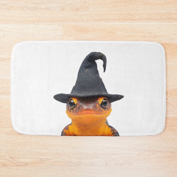 Item preview, Eastern Newt Wearing Halloween Witch Hat designed and sold by LazyOwlStore.