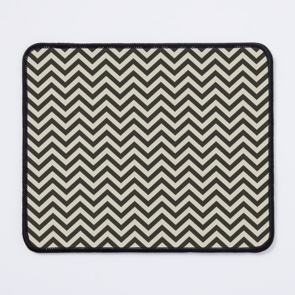 Item preview, Classic Chevron Pattern – Black & Cream with a Touch of French Elegance designed and sold by The Cozy Stripe | Modern Textile Stories.