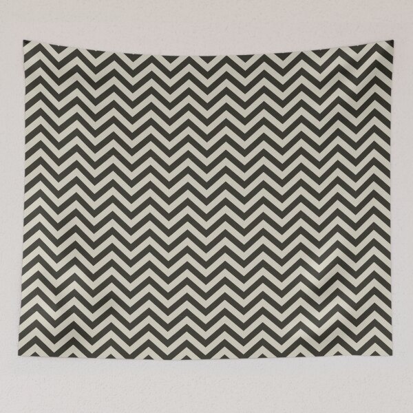 Item preview, Classic Chevron Pattern – Black & Cream with a Touch of French Elegance designed and sold by The Cozy Stripe | Modern Textile Stories.