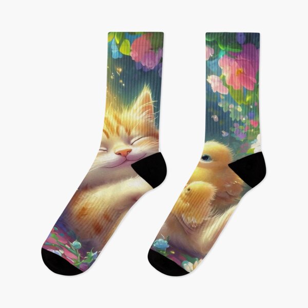 Item preview, Sleeping Kitten Among Chicks designed and sold by M-Y-A-R-T-.