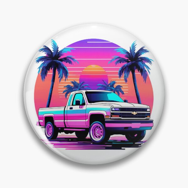 Item preview, Vapor-wave Chevy designed and sold by ECsCustomArt.