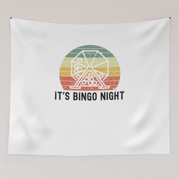 Item preview, It's Bingo night funny bingo player retro sunset machine designed and sold by snowry.