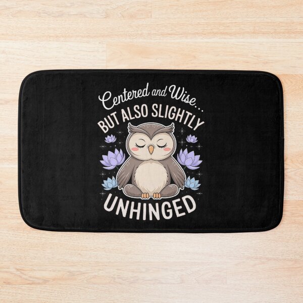 Item preview, Wise Meditating Owl Funny Quote | Zen and Chaotic Humor Art designed and sold by love3617.