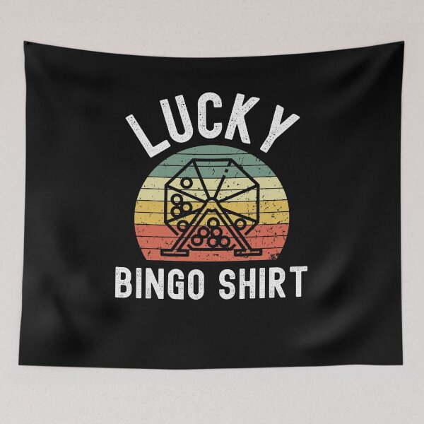 Item preview, Retro funny bingo player humor bingo machine Lucky Bingo designed and sold by snowry.