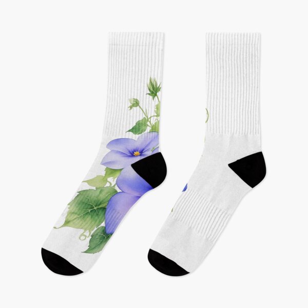 Item preview, Watercolor Purple Morning Glory Flowers designed and sold by CharmingGarden.