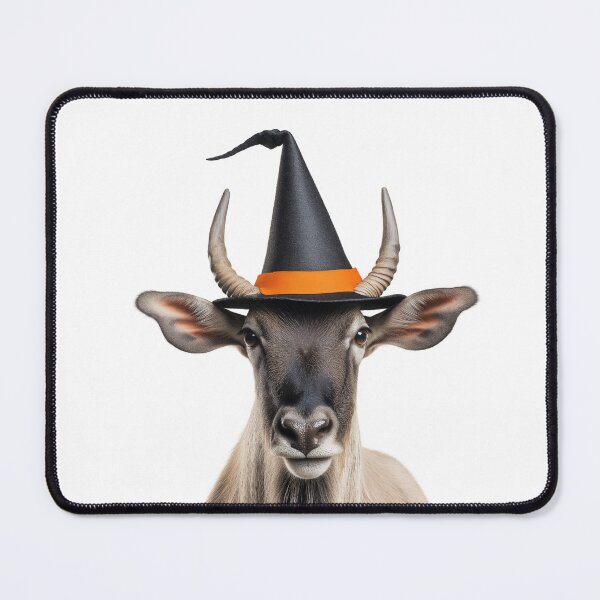 Artikelvorschau, Eland trägt Halloween Hexenhut entworfen und verkauft von LazyOwlStore.