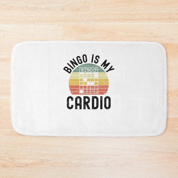 Item preview, Bingo is my Cardio funny bingo player humor retro sunset designed and sold by snowry.