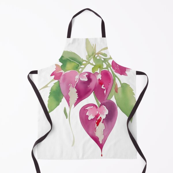 Item preview, Watercolor Bleeding Heart Flower Art designed and sold by CharmingGarden.