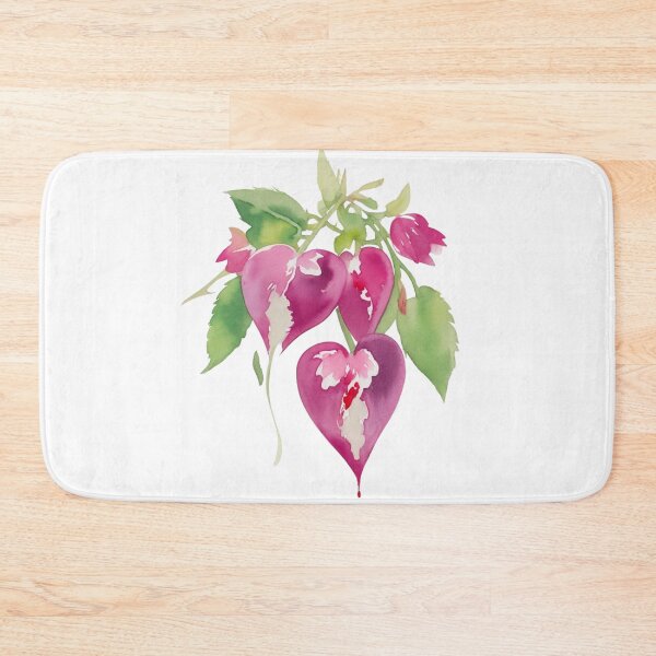 Item preview, Watercolor Bleeding Heart Flower Art designed and sold by CharmingGarden.