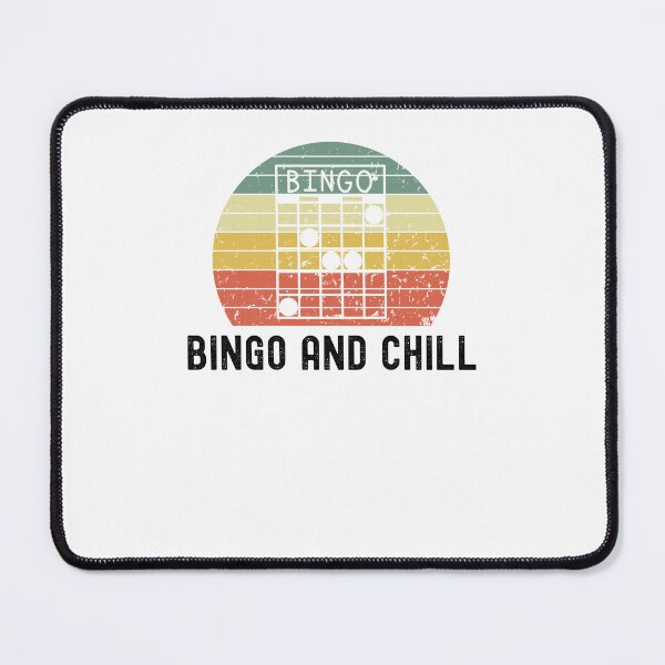 Item preview, Bingo and chill funny bingo player humor retro sunset designed and sold by snowry.